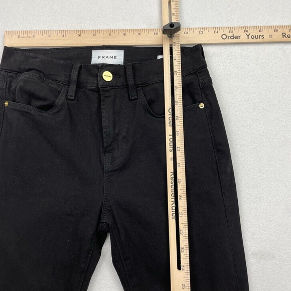 Frame Womens Black Le High Skinny High Rise Pants Size 26 - Picture 9 of 11
